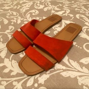 Orange dolce vita sandals